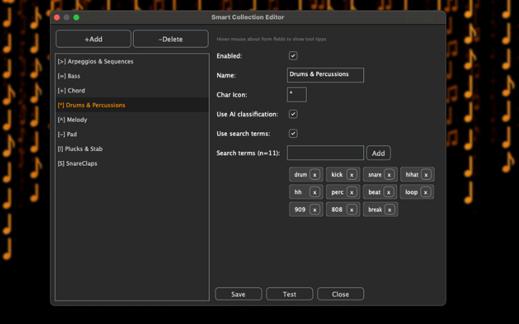 Smart Collections Editor